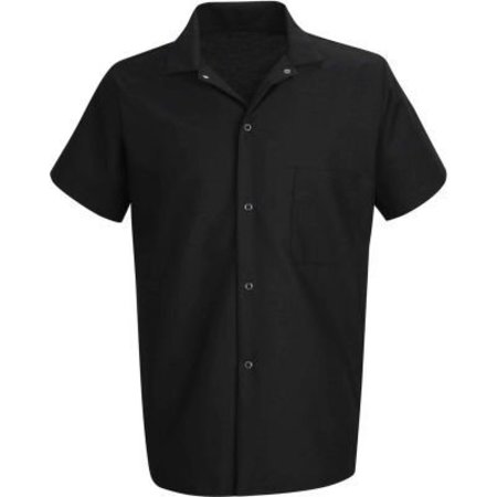 VF IMAGEWEAR Chef Designs Cook Shirt, Black, Polyester/Cotton, 3XL 5020BKSS3XL